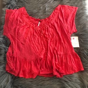 nwt free people camelia charlie blouse size medium